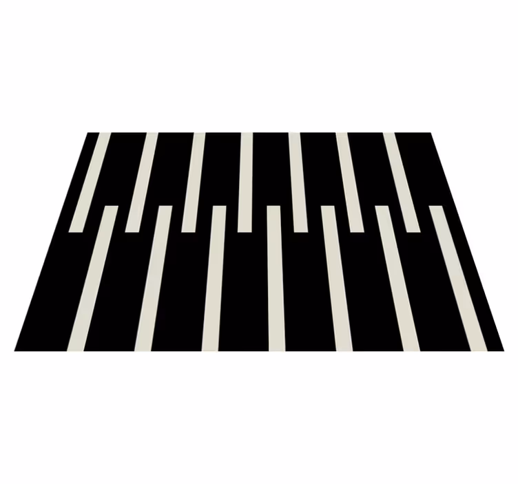 Stylish striped design teen vinyl carpet - TenStickers