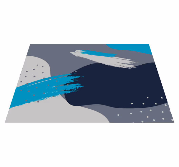 Abstract Splash Pattern modern vinyl carpet - TenStickers