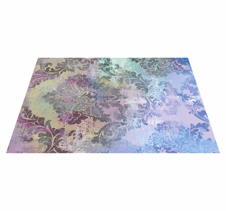 Bohemian artistic design floral vinyl carpet - TenStickers