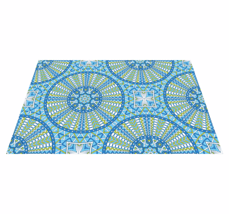 Stylish Geometric Patterns mandala vinyl carpet - TenStickers
