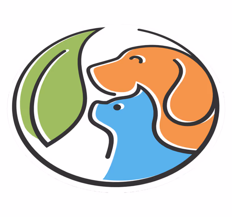 Conceptual animal faces animal vinyl carpet - TenStickers