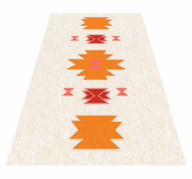 Tribal simple motif ethnic vinyl carpet - TenStickers