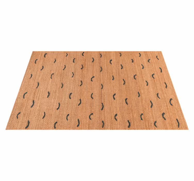 Jute beige imitation animal print vinyl carpet - TenStickers