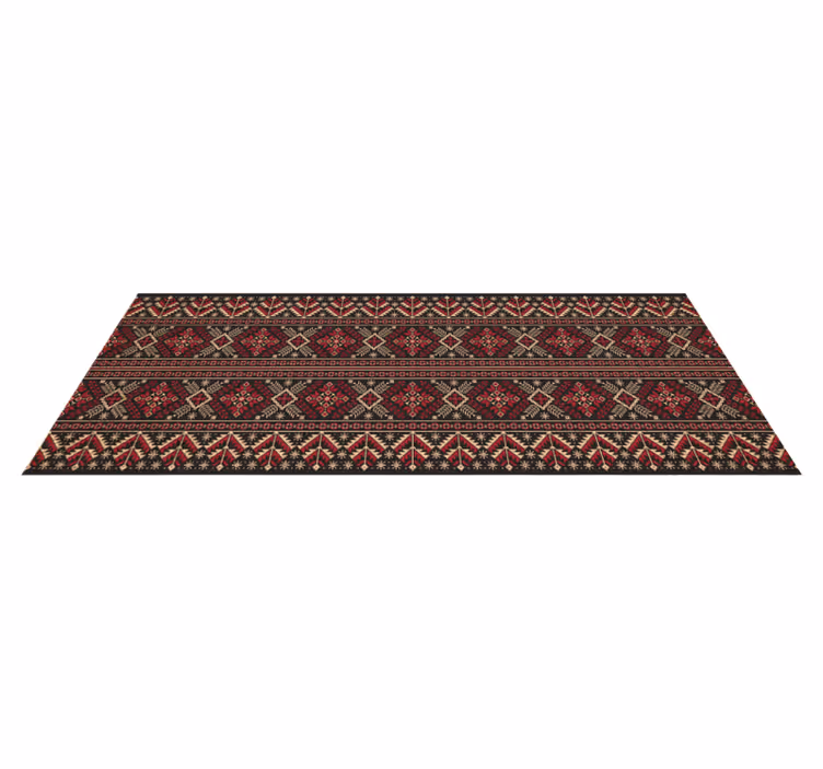 Winter geometric elements ethnic vinyl carpet - TenStickers