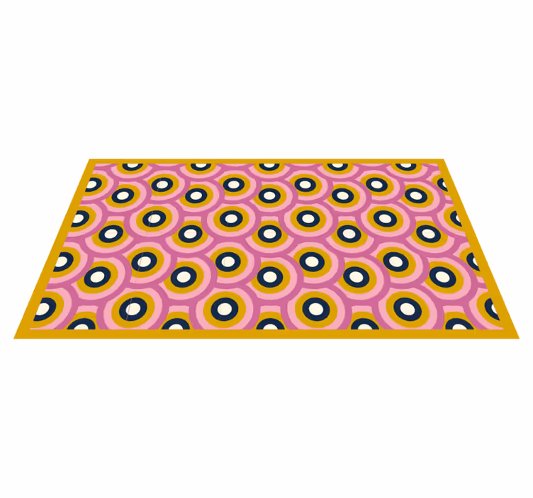 Circular Color Fusion geometric vinyl carpet - TenStickers