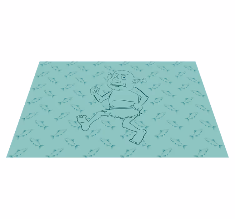 Runaway Cartoon Character kids vinyl carpet - TenStickers