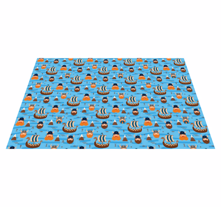 Playful Pirate Adventures kids vinyl carpet - TenStickers