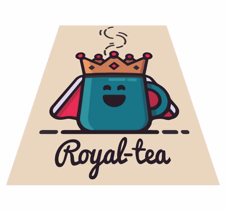 Royal-tea drawing custom rug - TenStickers