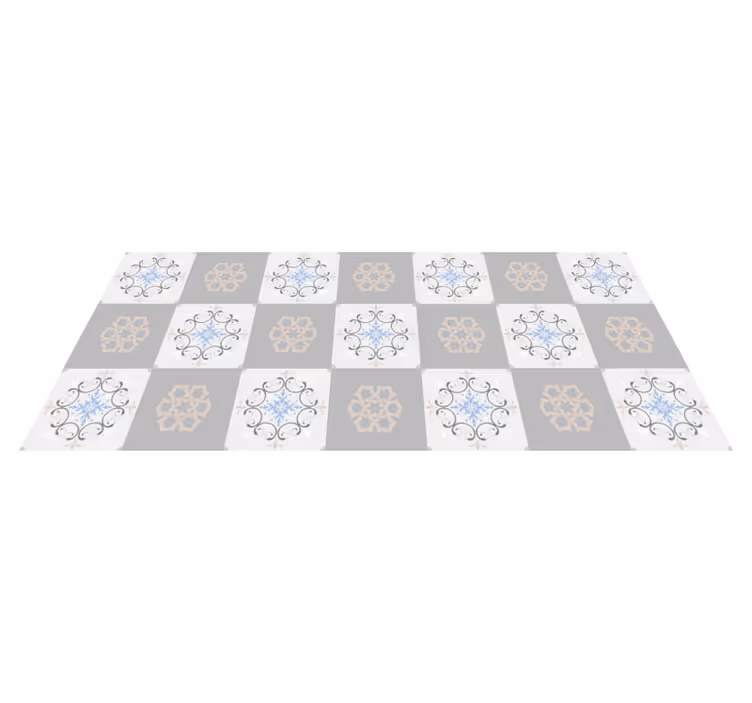 Sophisticated Textured Tiles tile vinyl carpet - TenStickers