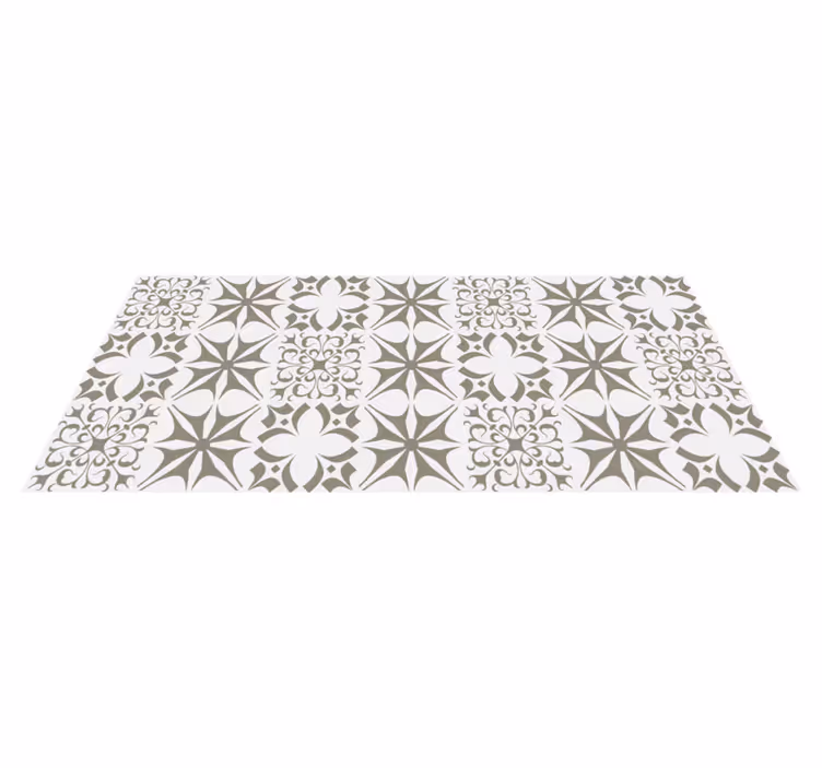 Star Patterned Tiling mosaic vinyl carpet - TenStickers