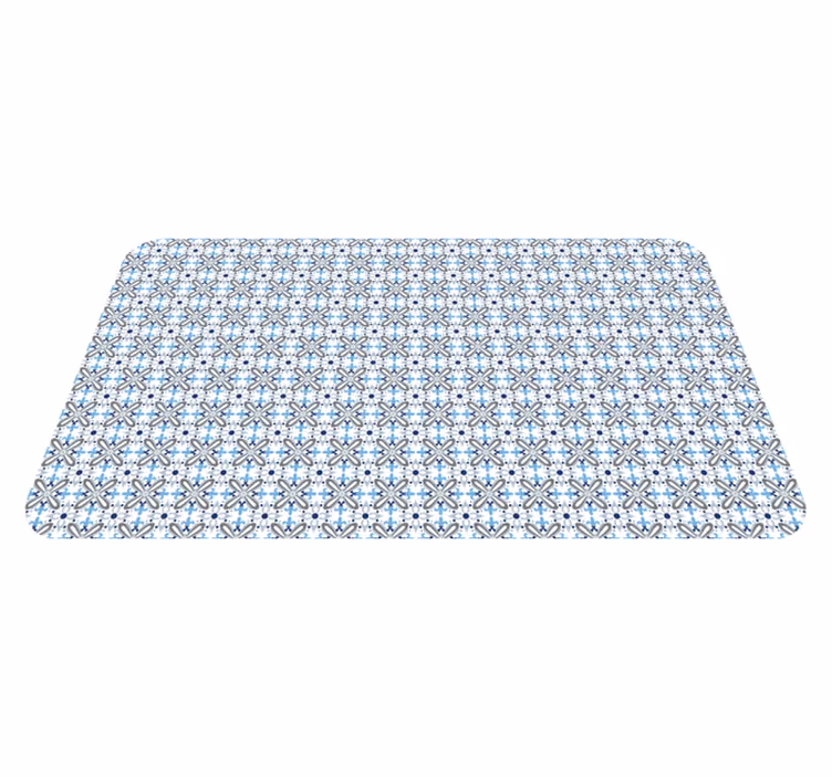 Azure elegant arrangement mosaic vinyl carpet - TenStickers