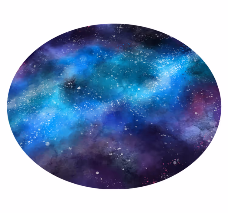 Galaxy Inspired Oasis star vinyl carpet - TenStickers