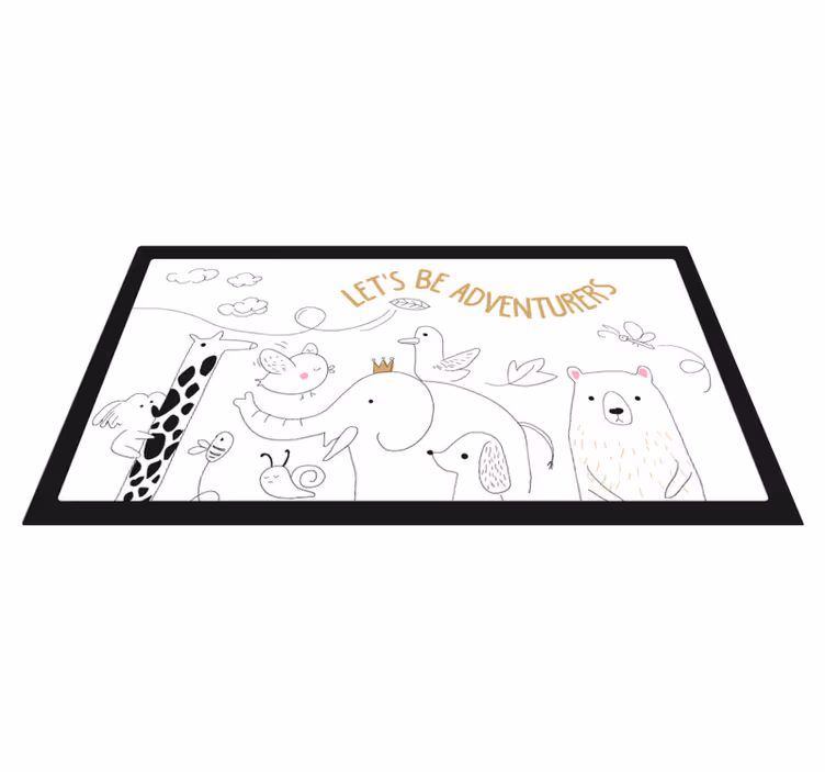 Animal Adventure Scene nursery vinyl carpet - TenStickers