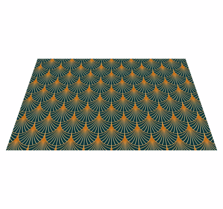 Green arches vintage vinyl carpet - TenStickers