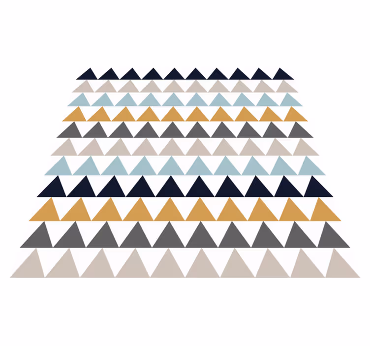 Triangular Pattern Effects geometric vinyl carpet - TenStickers