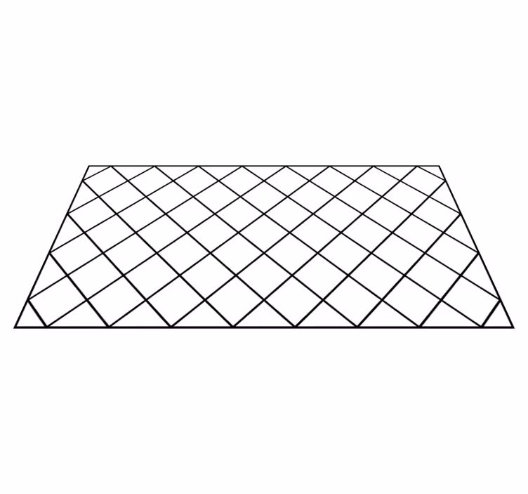 Elegant Black Patterns geometric vinyl carpet - TenStickers