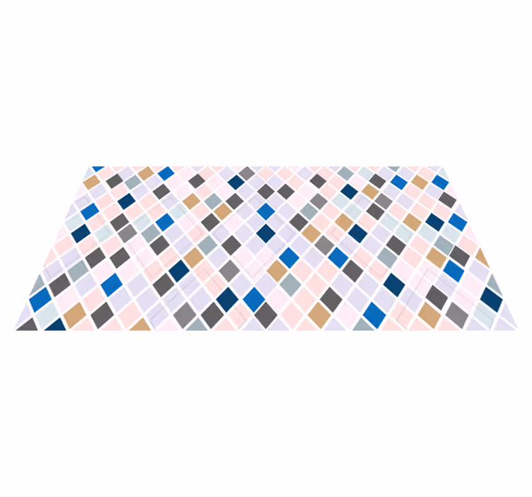 Diamond pattern tile vinyl carpet - TenStickers