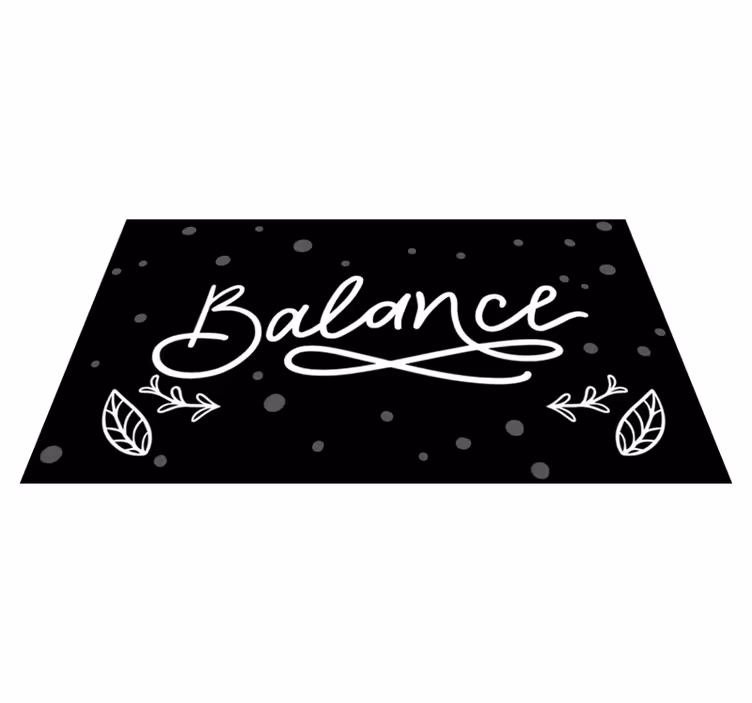 Balance design custom vinyl carpet - TenStickers
