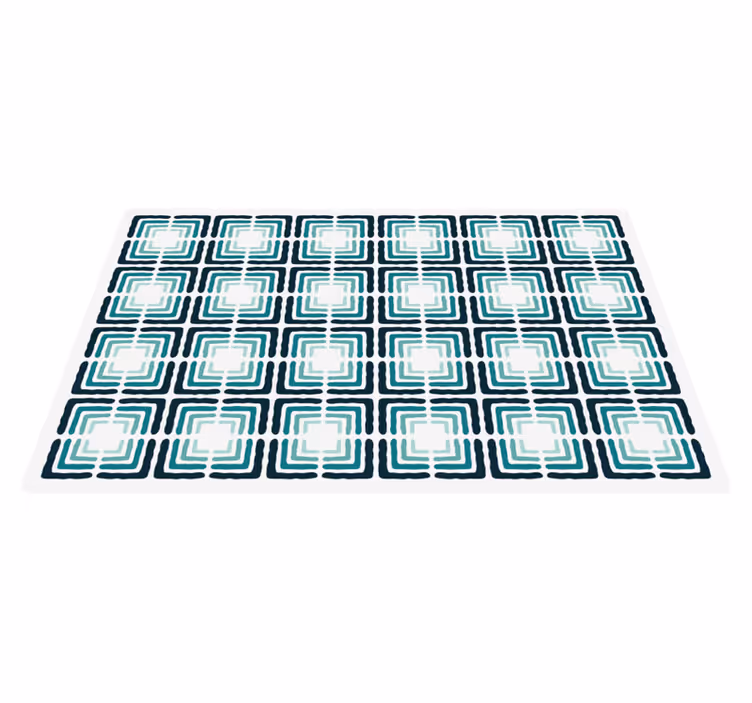 Abstract patterned shapes kitchen vinyl carpet - TenStickers