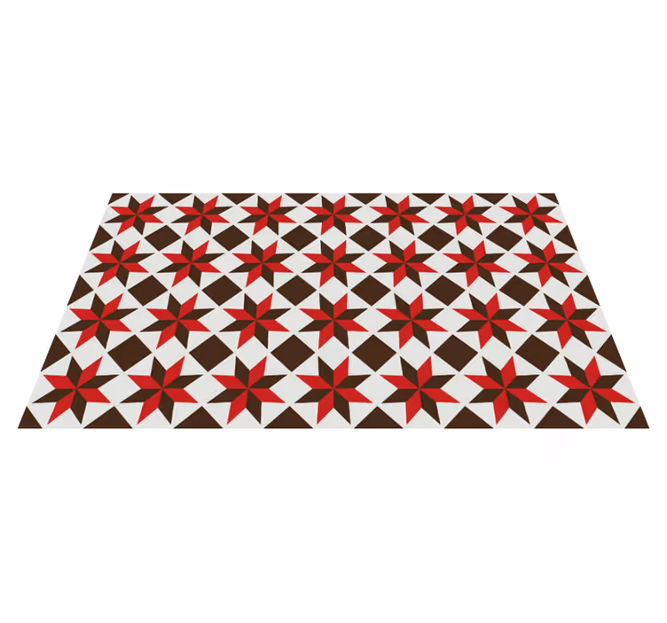 Mosaic vinyl carpet star pattern mosaic - TenStickers