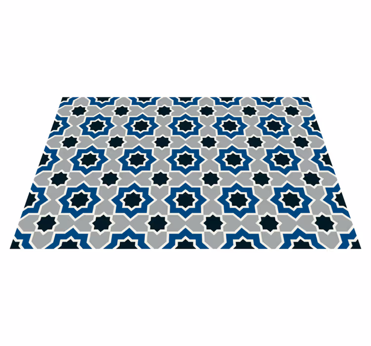 Islamic geometric pattern kitchen vinyl carpet - TenStickers