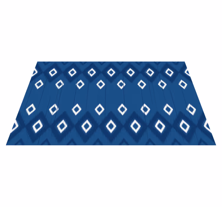 Navy Blue Diamonds geometric vinyl carpet - TenStickers