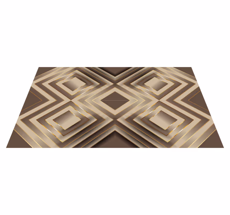 Elegant Geometric Composition kitchen vinyl carpet - TenStickers