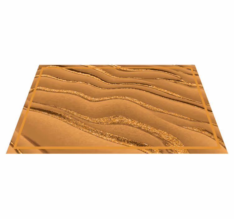 Golden Wave Pattern texture vinyl carpet - TenStickers
