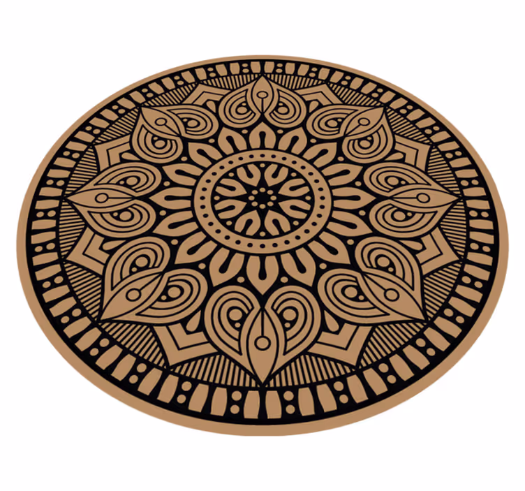 Mandala vinyl carpet elegant design - TenStickers
