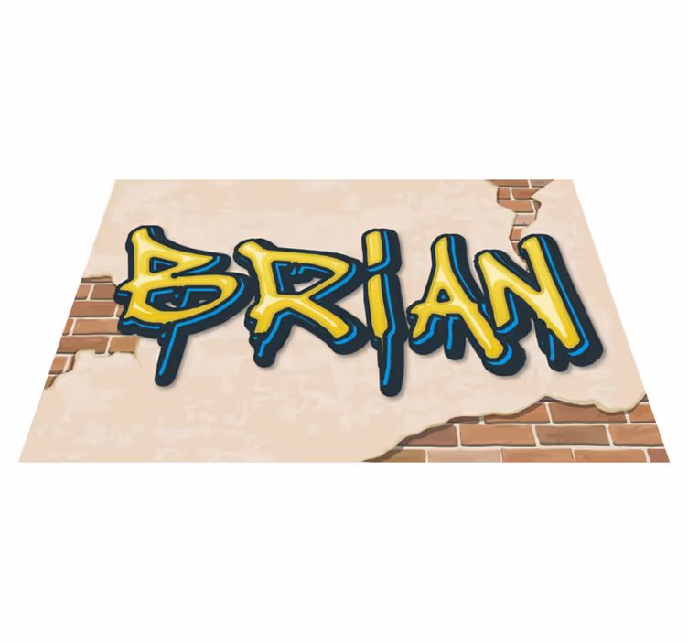 Graffiti style name teen vinyl carpet - TenStickers