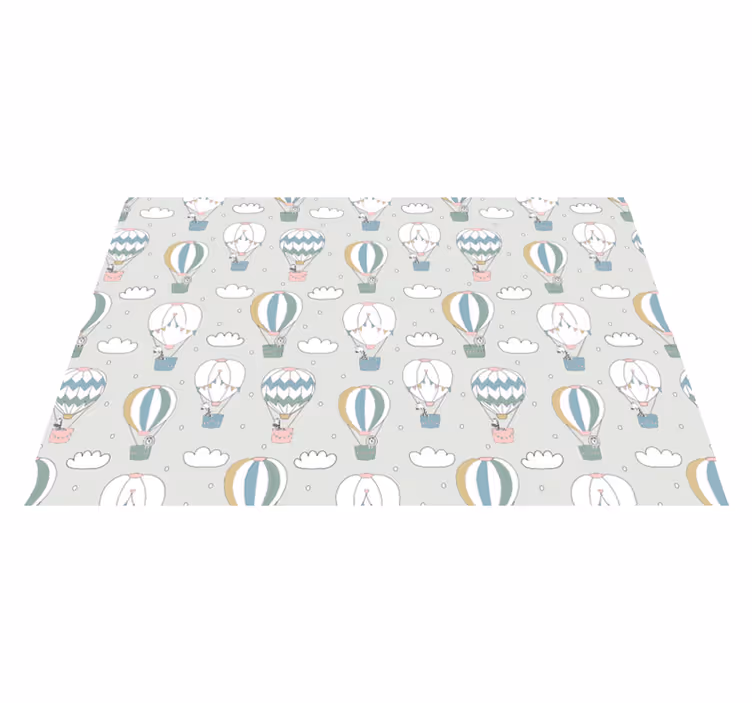 Inflatable grey balloons kids vinyl carpet - TenStickers