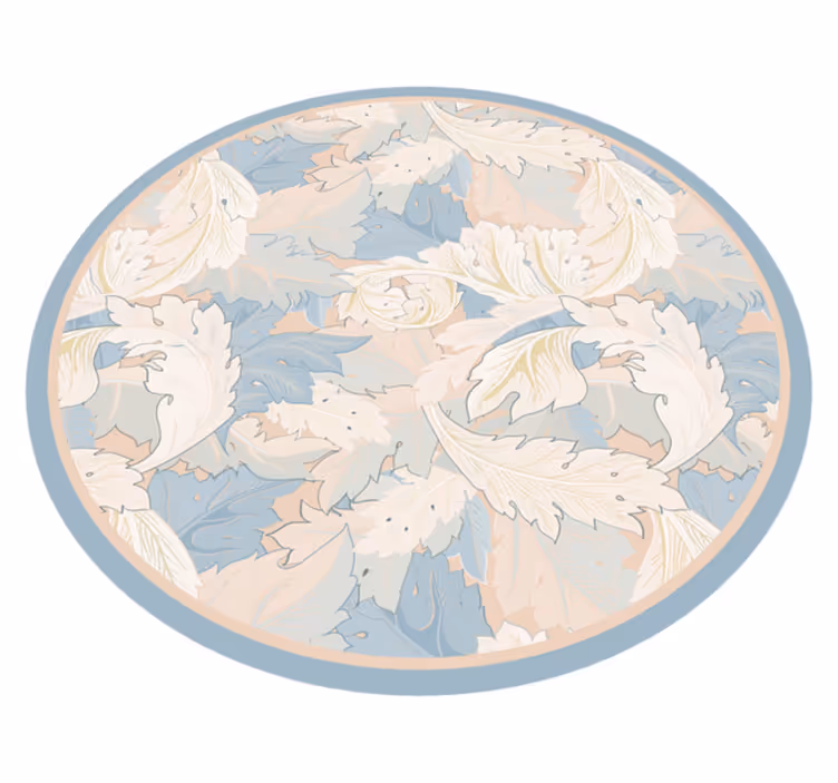 Soft Leaf Pattern floral vinyl carpet - TenStickers