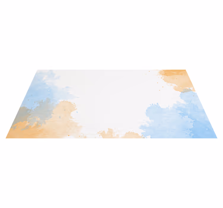 Soft watercolour hues bathroom vinyl carpet - TenStickers