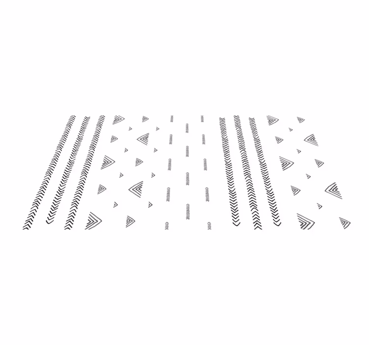 Contemporary Geometric Patterns ethnic vinyl carpet - TenStickers
