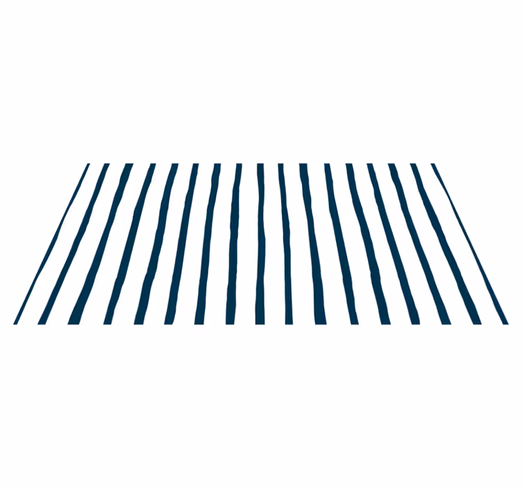 Blue and white motif striped vinyl carpet - TenStickers