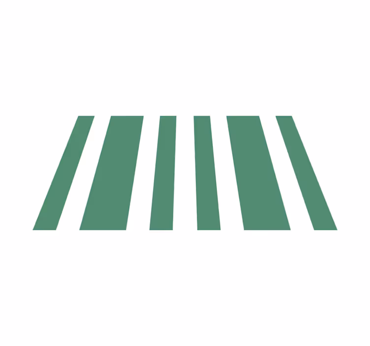 GREEN AND WHITE STRIPES striped vinyl carpet - TenStickers