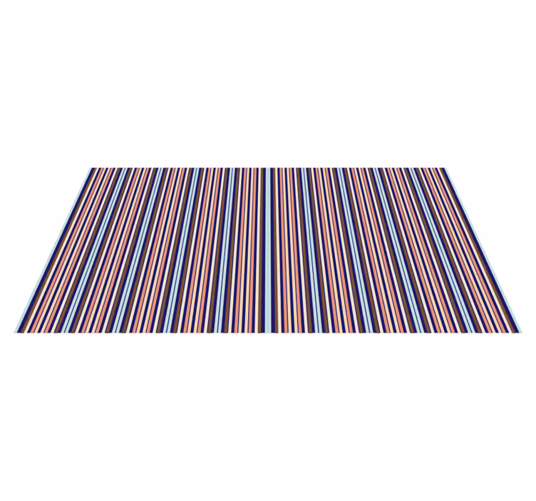 Multicolored pattern striped vinyl carpet - TenStickers