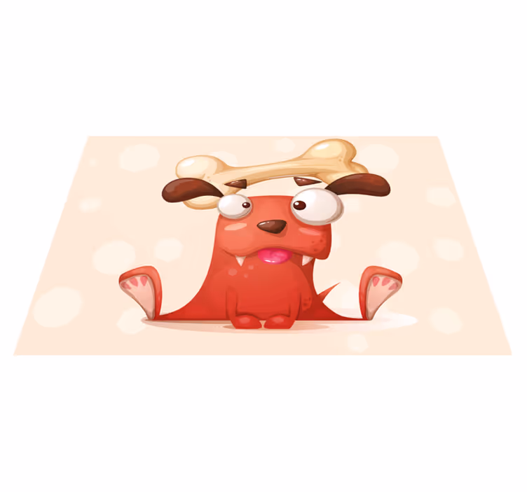 Cheerful Puppy nursery vinyl carpet - TenStickers