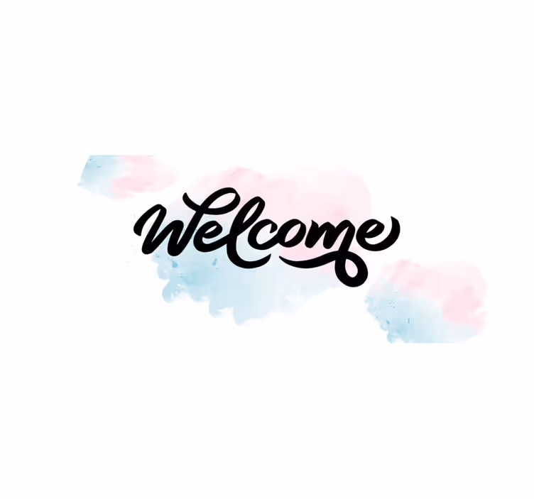 Aquarella welome entrance hall vinyl carpet - TenStickers