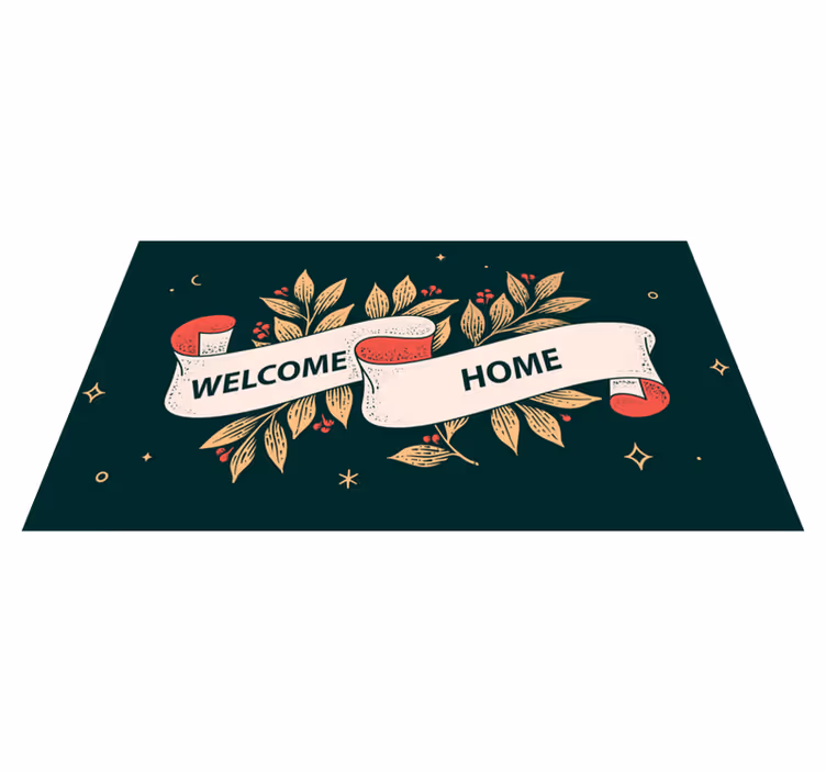 Starry welcome home entrance hall vinyl carpet - TenStickers