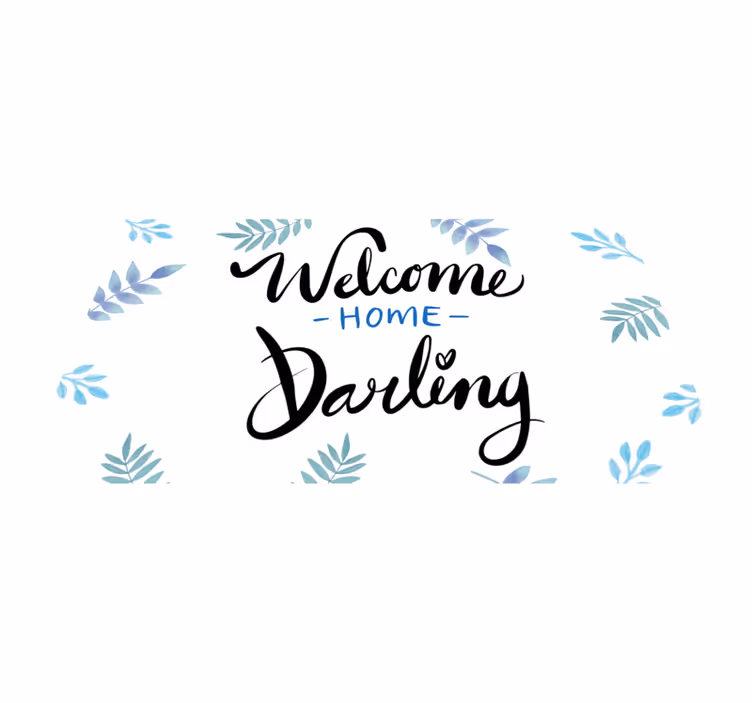 Welcome home darling entrance hall vinyl carpet - TenStickers