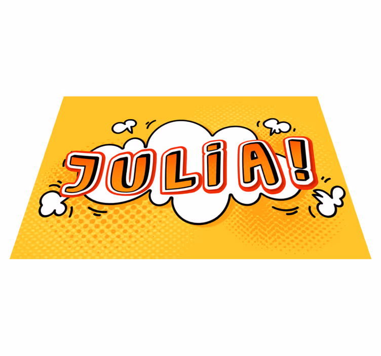 Graffiti name cloud kids vinyl carpet - TenStickers