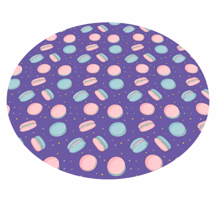 Colorful Macaron Pattern kids vinyl carpet - TenStickers