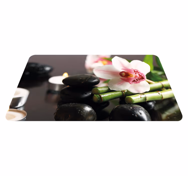 Orchid Serenity nature vinyl carpet - TenStickers