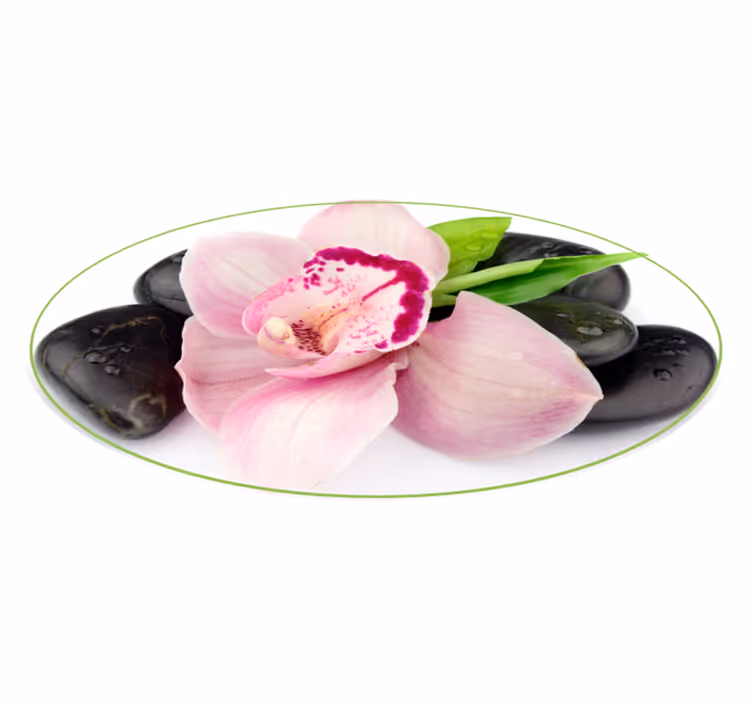Elegant Orchid Arrangement floral vinyl carpet - TenStickers