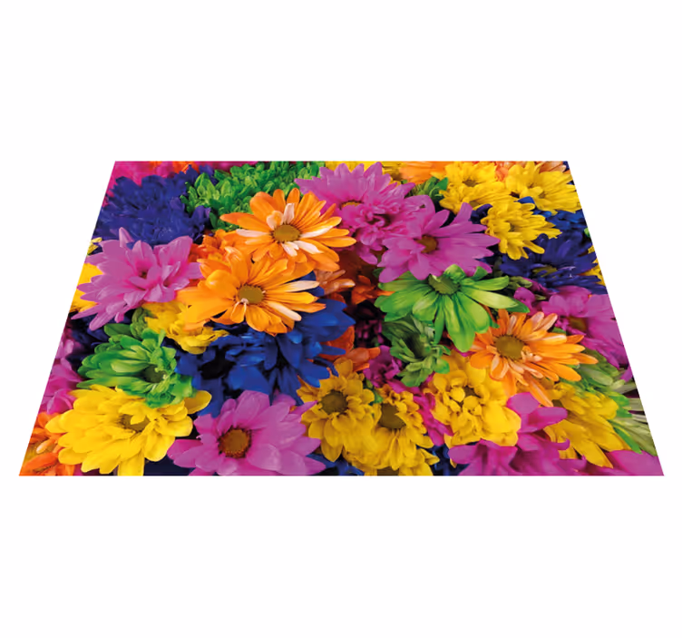 Vibrant Flower Arrangement floral vinyl carpet - TenStickers