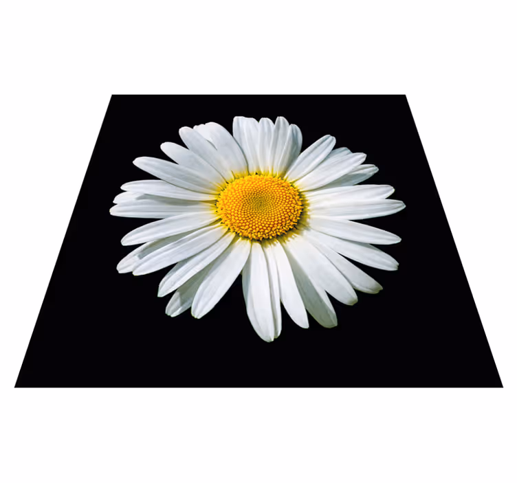 Daisy Blossom floral vinyl carpet - TenStickers