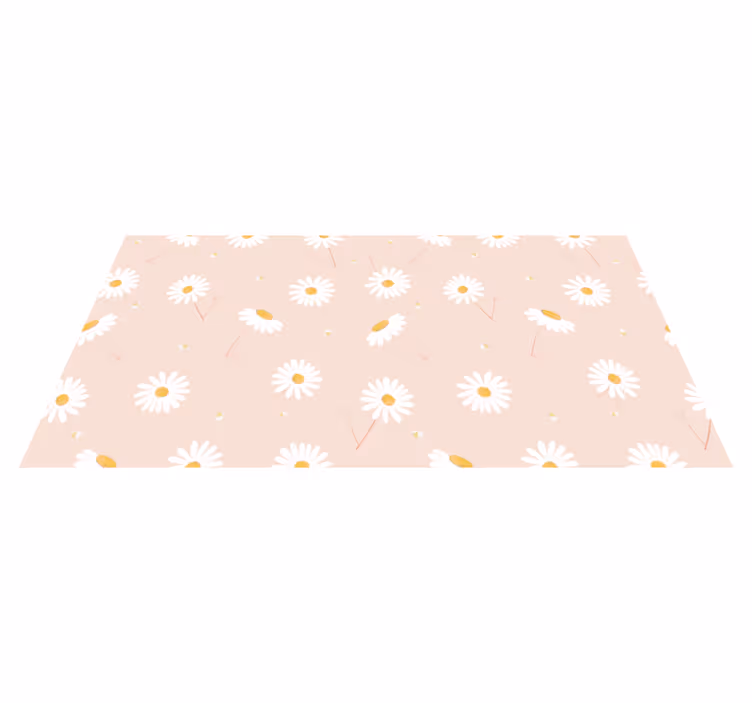 Daisy Flower Composition floral vinyl carpet - TenStickers