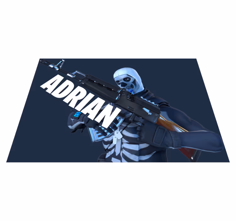 Custom game skeleton teen vinyl carpet - TenStickers