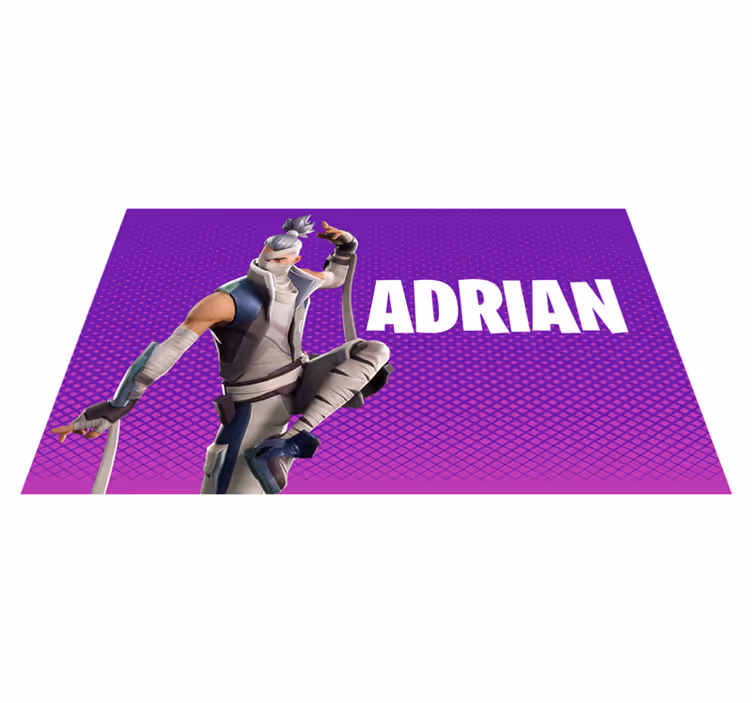Personalised gaming character teen vinyl carpet - TenStickers